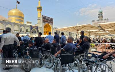 تصاویر تشرف کاروان عزاداری معلولان به حرم رضوی  <img src="https://cdn.jahannews.com/images/picture_icon.png" width="16" height="16" border="0" align="top">