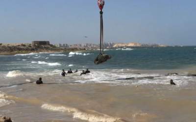 مصر مجسمه‌های ۲۰۰۰ ساله را از‌ آب گرفت