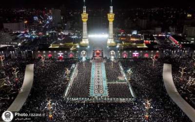 عکس/ آیین خطبه‌خوانی شب شهادت امام رضا(ع)