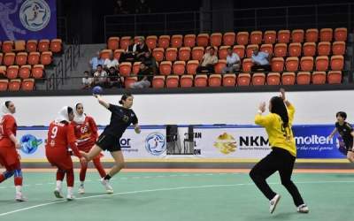 پیروزی پرگل دختران هندبال ایران برابر قرقیزستان