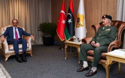 سفر مقام ارشد اطلاعاتی ترکیه به لیبی +عکس