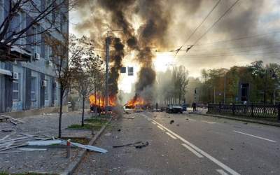 شنیده شدن صدای انفجارهای مهیب در اوکراین