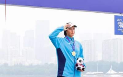 سلام نظامی دختر ایران پس از کسب مدال طلا +عکس