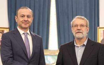 دیدار لاریجانی با دبیر شورای امنیت ارمنستان