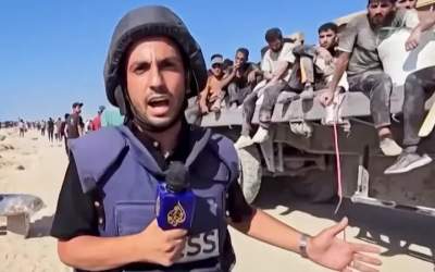 لحظه حمله به خبرنگاران در غزه +فیلم  <img src="https://cdn.jahannews.com/images/video_icon.png" width="11" height="10" border="0" align="top">