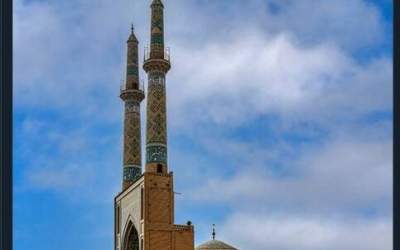 عکس/ سردر باشکوه مسجد جامع یزد