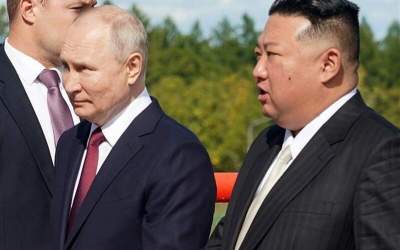 رهبر کره شمالی سوار بر ماشین پوتین +فیلم  <img src="https://cdn.jahannews.com/images/video_icon.png" width="16" height="16" border="0" align="top">