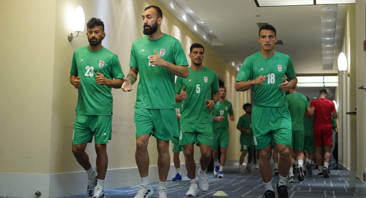 تمرین سبک تیم ملی ایران در روز بازی با تاجیکستان