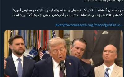 راه حل ترامپ برای کاهش تیراندازی در مدارس