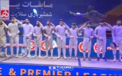 سلام نظامی شمشیربازان به سرود جمهوری اسلامی  <img src="https://cdn.jahannews.com/images/video_icon.png" width="16" height="16" border="0" align="top">