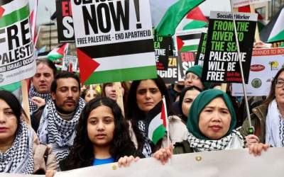 بازداشت ۴۰۰ نفر از حامیان فلسطین در لندن