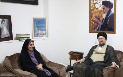 دیدار فرزانه صادق با سید حسن خمینی!