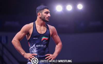برد مقتدرانه نماینده کشتی ایران در وزن ۷۲ کیلوگرم