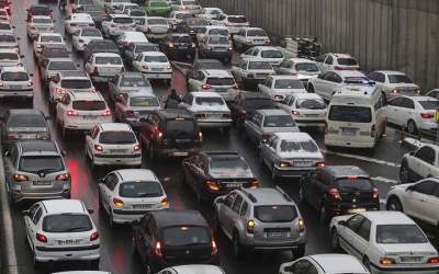 ترافیک ۱۶۹ درصدی در تهران