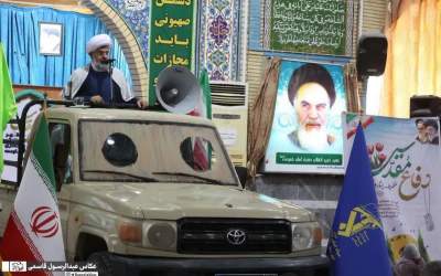 عکس/ تریبون متفاوت نماز جمعه شهرستان دشتی