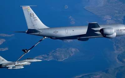 هواپیماهای سوخت‌رسان‌ آمریکا در راه خاورمیانه