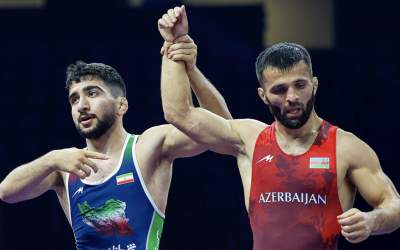 حرکت پهلوانانه کشتی گیر ایران آذربایجان را به وجد آورد