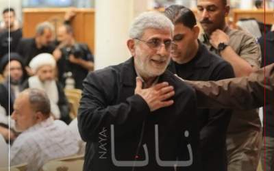 سردار قاآنی در مراسم ختم همسر آیت الله سیستانی