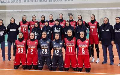 برد آسان والیبال زنان ایران مقابل قرقیزستان