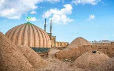 عکس/ تنها گنبد خیاره‌ای تیموری ایران در یزد