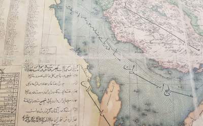 نقشه خلیج فارس در سال ۱۳۳۰ قمری