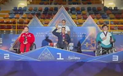 سلام نظامی مانی سعیدی در پاراوزنه‌برداری  <img src="https://cdn.jahannews.com/images/video_icon.png" width="16" height="16" border="0" align="top">