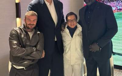 تصویر جالب از دیوید بکام و جکی چان