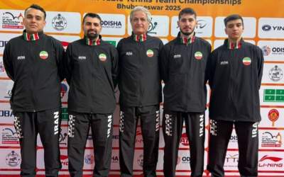 پینگ پنگ بازان ایران در جمع ۸ تیم برتر آسیا