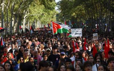 اعتصاب کارگری ضد اسرائیل، اسپانیا را فلج کرد