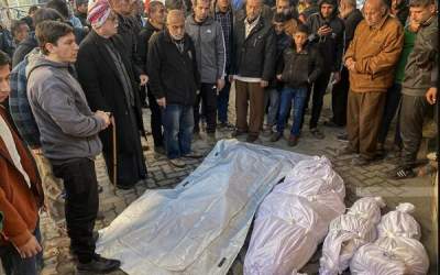 تحویل پیکر ۱۵ شهید فلسطینی توسط صلیب سرخ