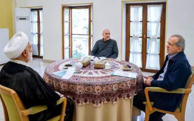 عکس/ محل با صفای جلسه سران قوا