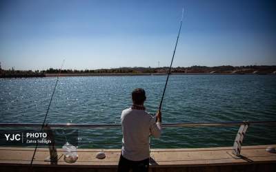 عکس/ در تهران هم می‌شود ماهیگیری کرد