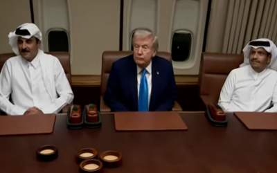 دیدار امیر قطر با ترامپ در پایگاه العدید