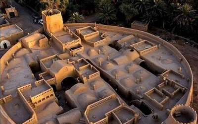 تصویری زیبا از قلعه باقرآباد در یزد