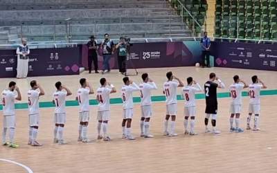 سلام نظامی تیم ملی فوتسال پیش از بازی افغانستان  <img src="https://cdn.jahannews.com/images/video_icon.png" width="16" height="16" border="0" align="top">