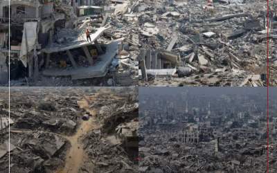 عکس/ حجم تخریب غزه پس از ۲ سال نسل کشی