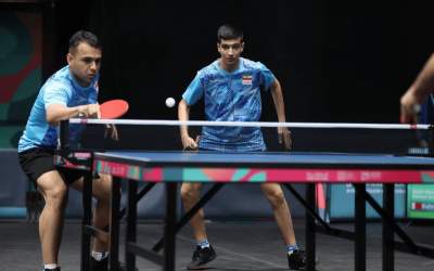 تیم دو نفره مردان پینگ پنگ ایران برنزی شد