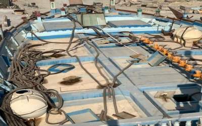 توقیف شناور حامل سوخت قاچاق در آبهای بندرعباس