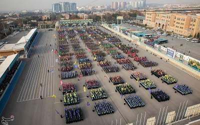 عکس/ نظم بسیجیان