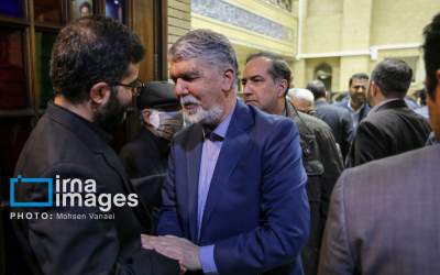 عکس/ تسلیت گویی وزیر ارشاد به معاون رئیس جمهور