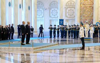 استقبال رسمی رئیس‌جمهور قزاقستان از پزشکیان  <img src="https://cdn.jahannews.com/images/video_icon.png" width="16" height="16" border="0" align="top">