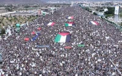 تجمع مردم یمن در حمایت از ملت مظلوم فلسطین