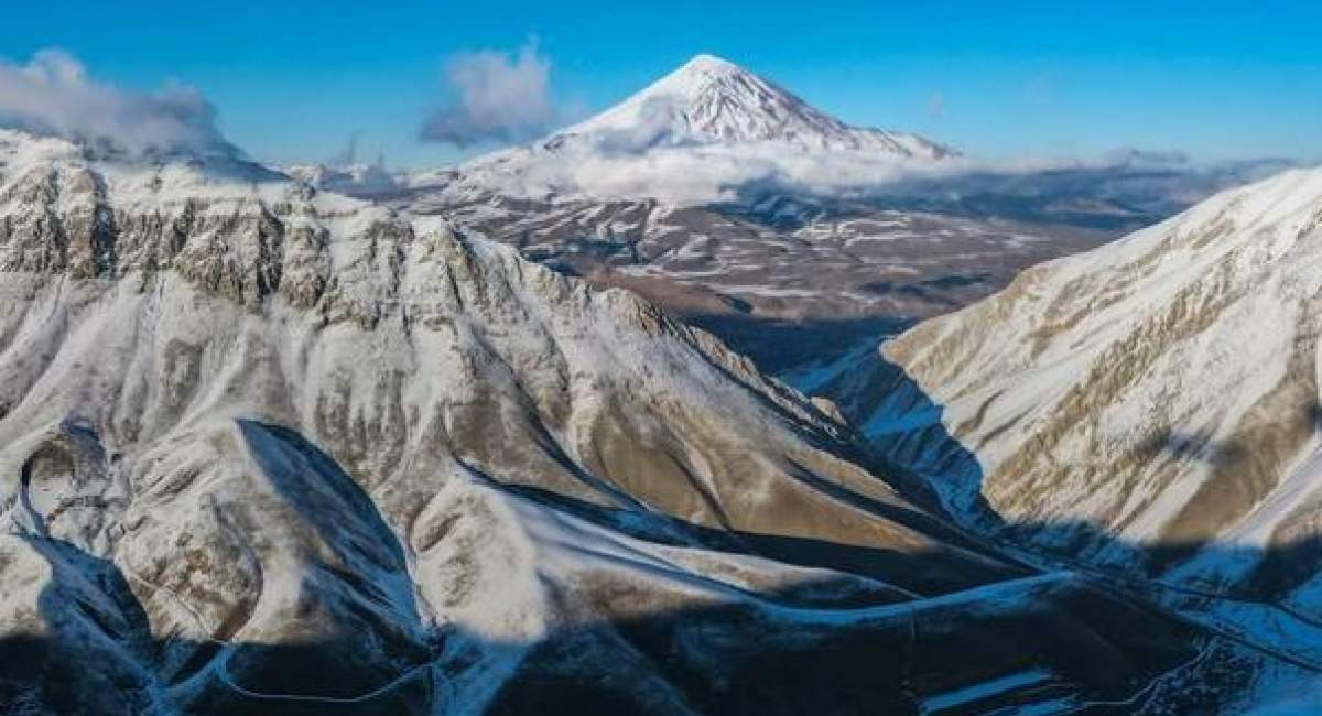 دماوند باشکوه در آغوش برف +عکس