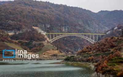 عکس/ بزرگترین پل زیرقوسی شمال کشور