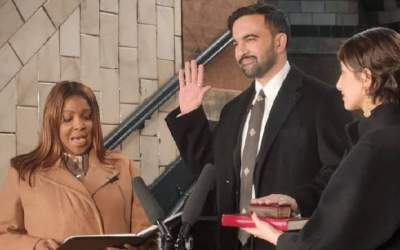 ممدانی با دست بر قرآن سوگند خورد