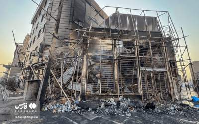 تصاویر جدید از تخریب اموال عمومی در اغتشاشات تهران  