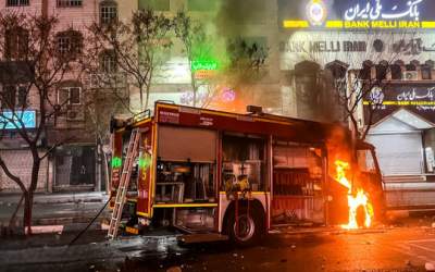 خسارت ۸۰۰ میلیارد تومانی اغتشاشگران به آتش‌نشانی