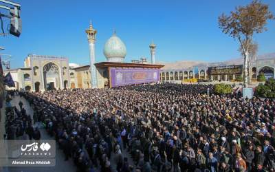 تشییع پیکر مطهر ٣ شهید مدافع امنیت فراجا در شیراز  