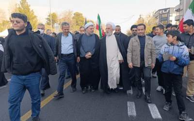 عکس/ دادستان کل کشور در راهپیمایی ضد تروریستی