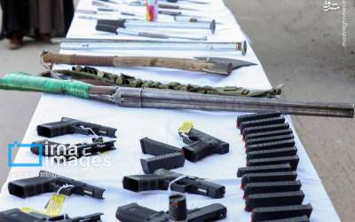 سلاح های گرم و سرد تروریست ها در یزد +عکس